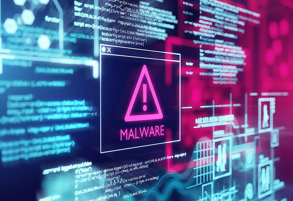 Malware can cause performance drops in your internet connection